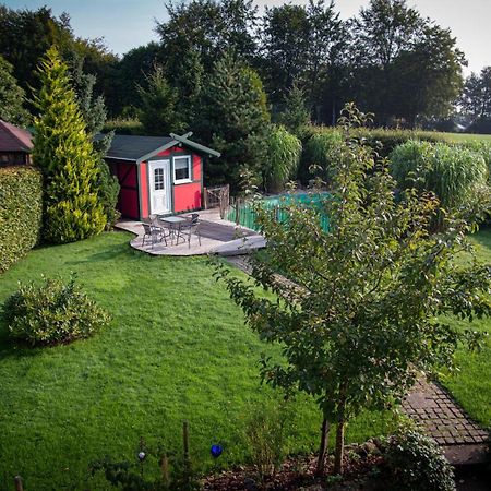 Ferienhaus Mountfrosch Mit Sauna Und Naturpool Montjoie Extérieur photo